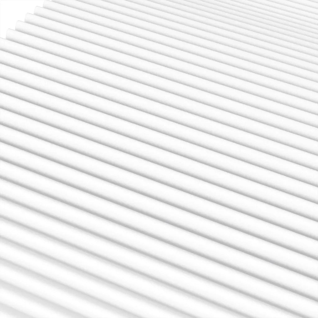 Divano Letto con Materasso Crema 100x200 cm in Tessuto 3196569