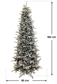 Albero di Natale Artificiale Innevato 240 cm 88 Rami Pino Silvestre Verde
