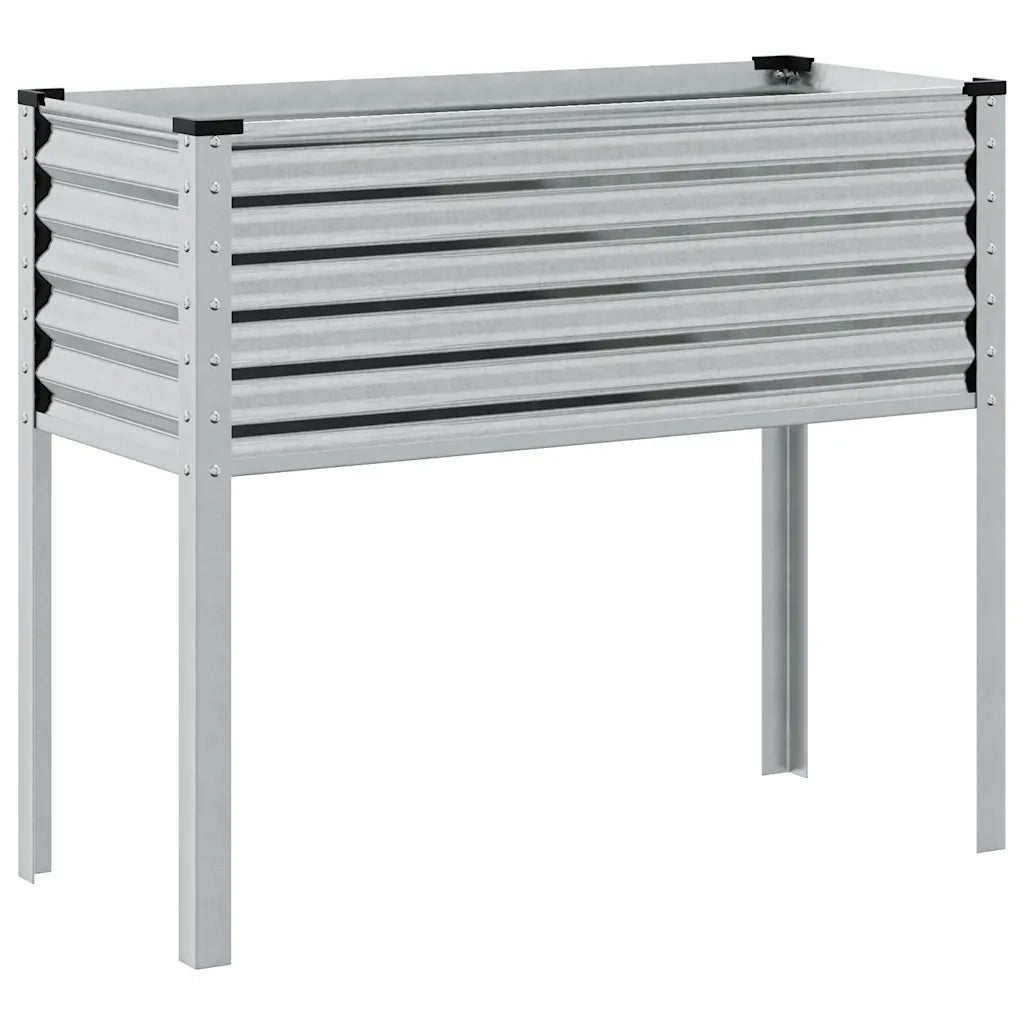 Fioriera da giardino 100x45x90 cm in acciaio zincato 4008973