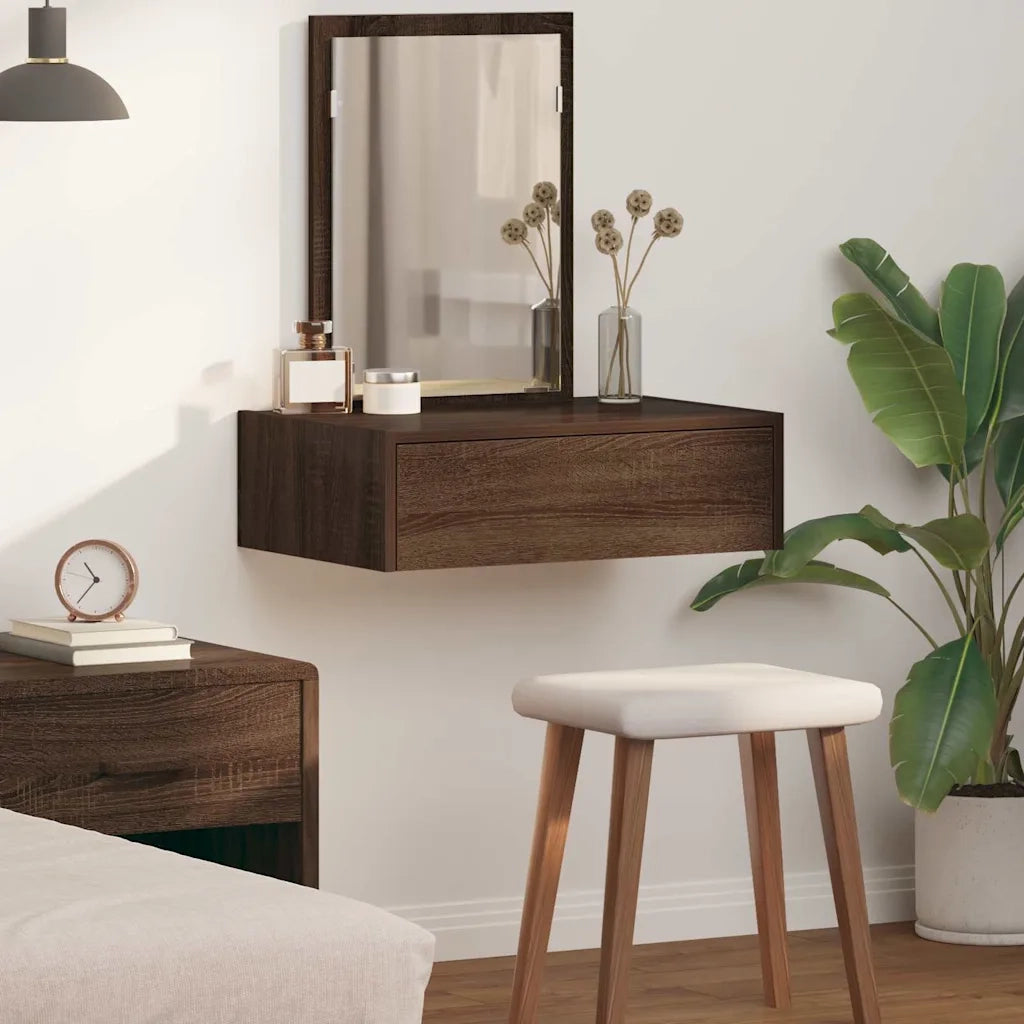 Tavolo da Trucco Marrone 60 x 40 x 70 cm Legno multistrato 865196