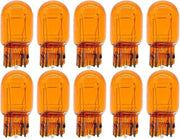 10 Pezzi Lampada Alogena T20 W21/5W 12V 21/5W 7443 Arancione Amber