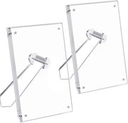 Fotolijst magnetica acrilica per espositore verticale o orizzontale, 10 x 15 cm, per desktop, 2 pezzi