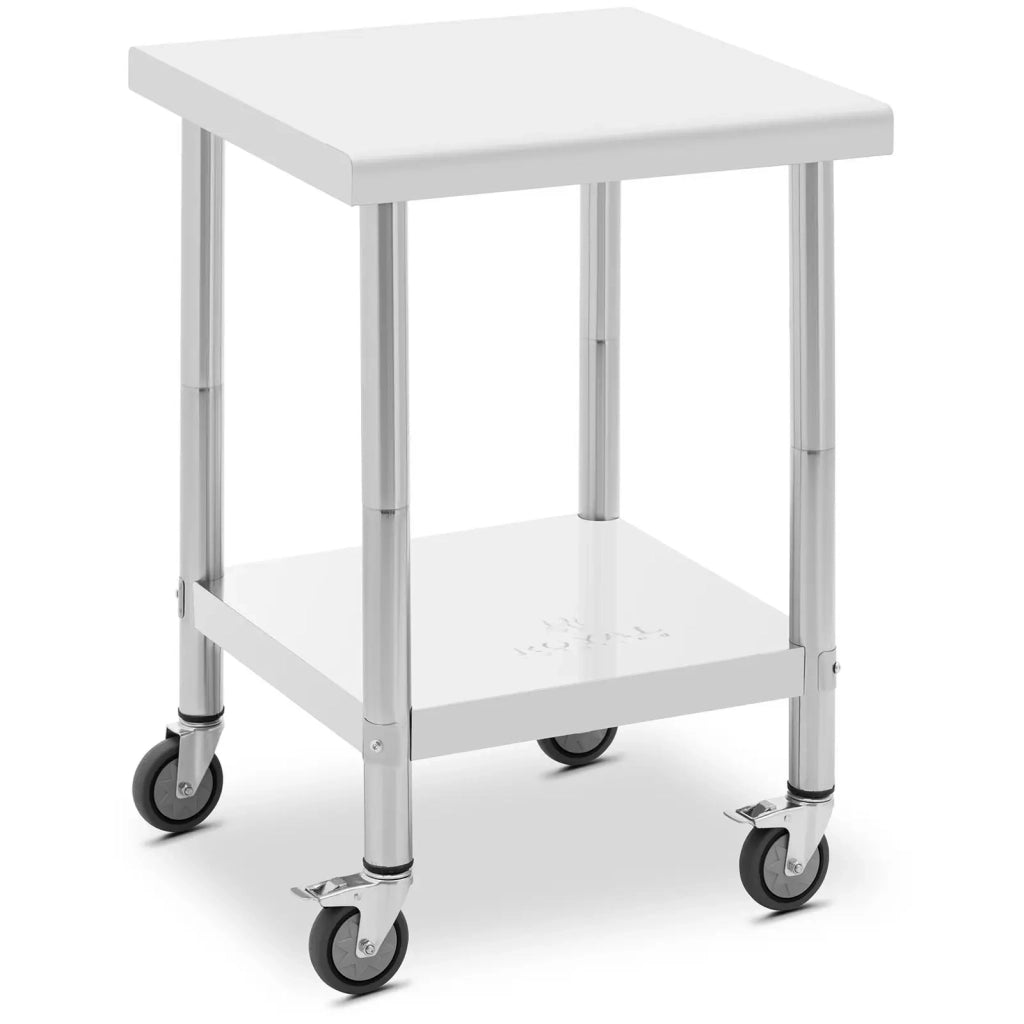 Tavolo da lavoro professionale da cucina Premium 60 x 60 cm 120 kg acciaio inox 14_0010021