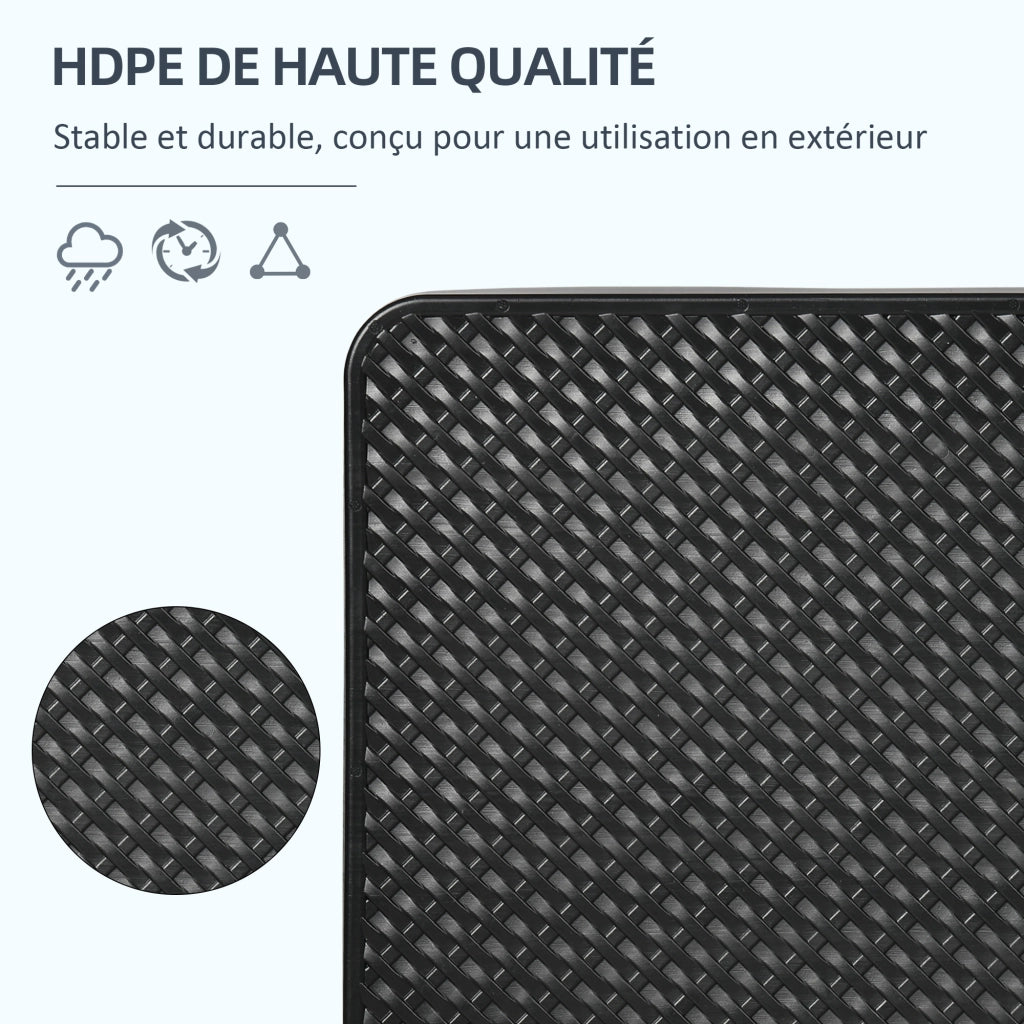 Base per Parasole 4 Pezzi ¨C zephmum ¨C Nero 99x99x8 cm