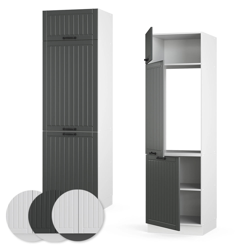 Armadio frigorifero Fame-Line Antracite rustico/Bianco 60 cm Vicco
