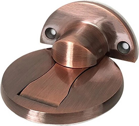 Stopper Magnetico in RVS per Porta - Bronzo - Protezione Porta - Fermaglio Porta - Per Interno - Magnetico - Acciaio Inox