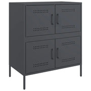Credenza | Madia | Buffet da pranzo | Armadio da pranzo Antracite 68x39x79 cm in Acciaio