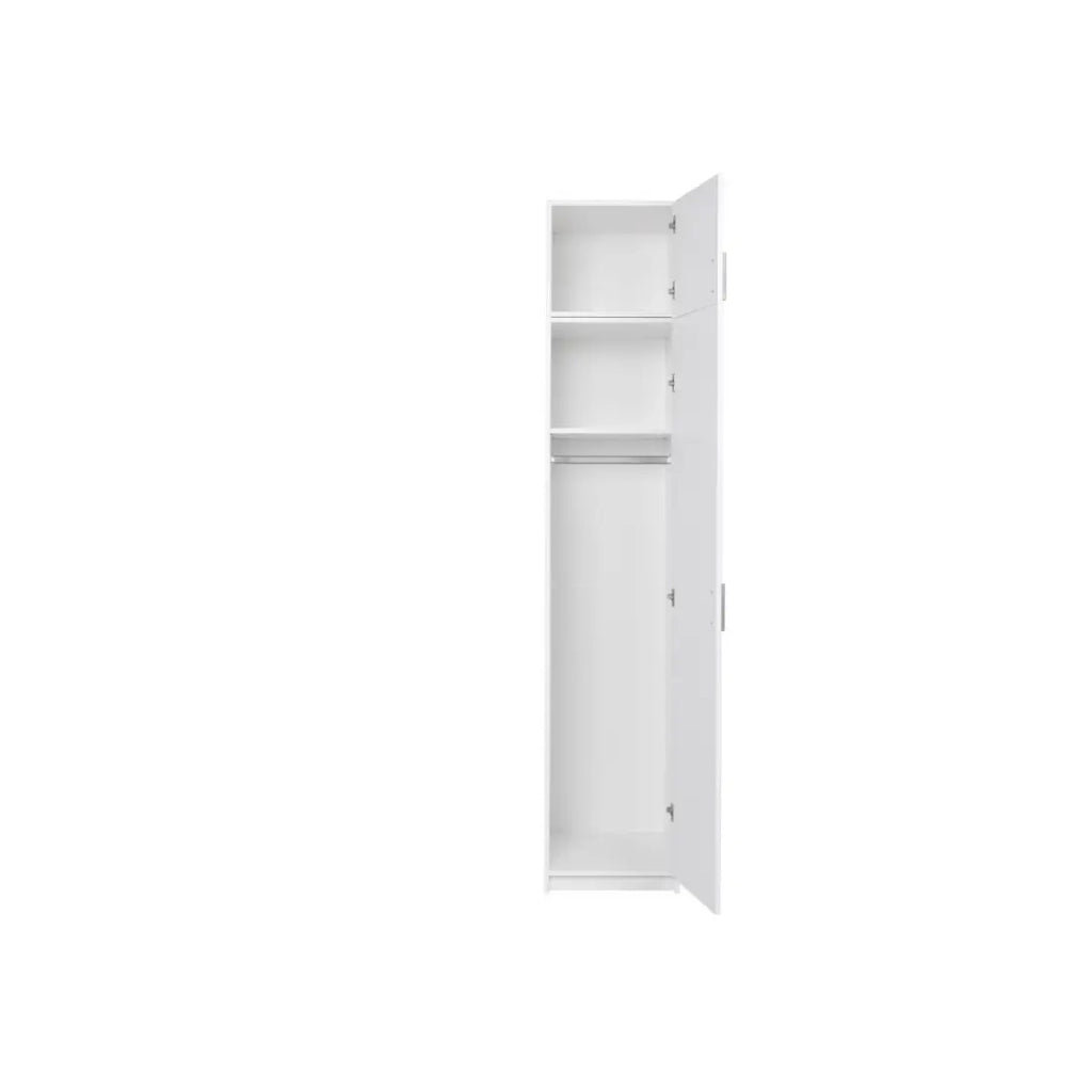 Sovrastruttura per armadio FLEX – 1 porta – Bianco lucido – Salvaspazio