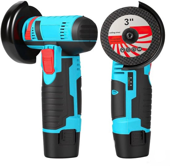 Mini Sfregiatore - 12V - Ione di Litio - 19500 giri/min - Protezione Antifurto in Metallo