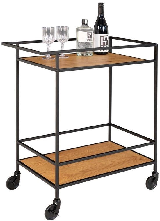 Carrello per Bar - Carta Bevande - Bar Mobile - Stile e Funzionale - 68 cm x 40 cm x 79 cm