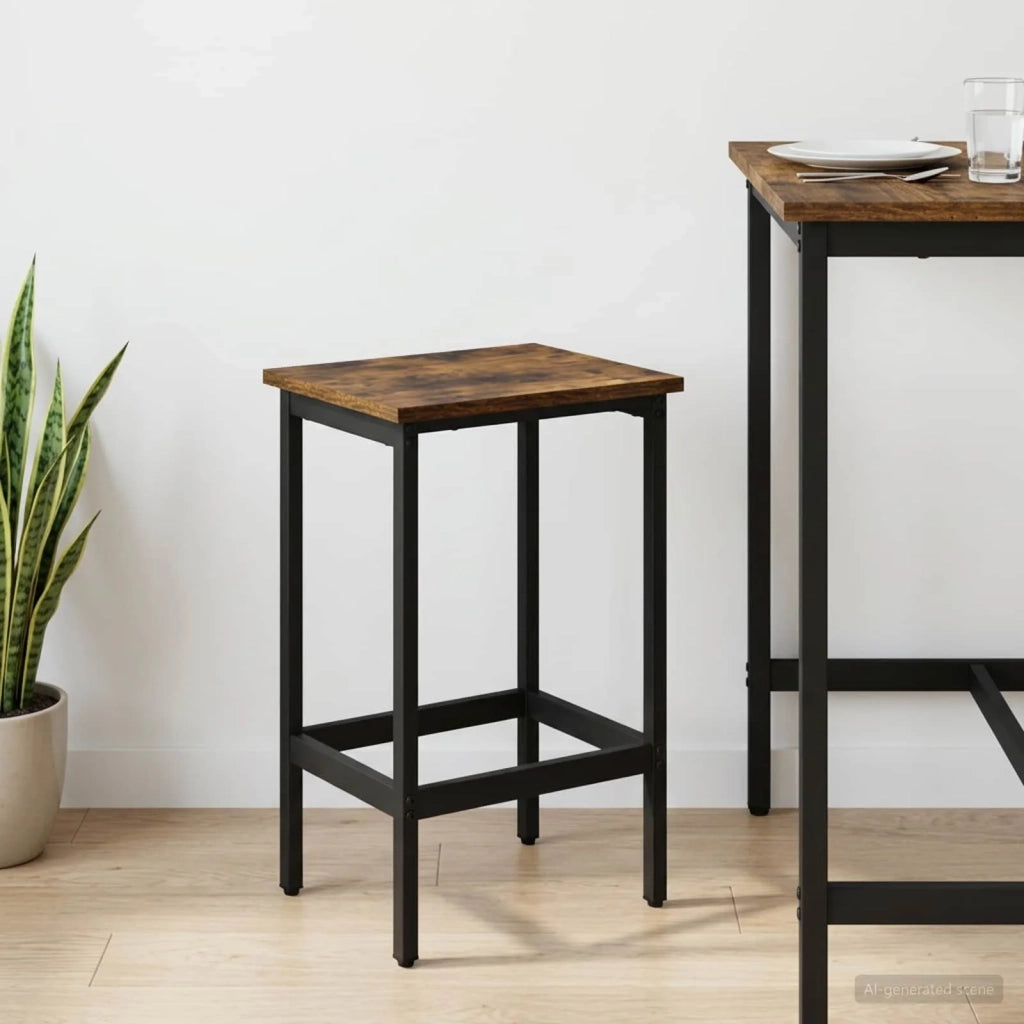 Sgabello da bar Rovere Fumo 40 x 32 x 74 cm 8006149