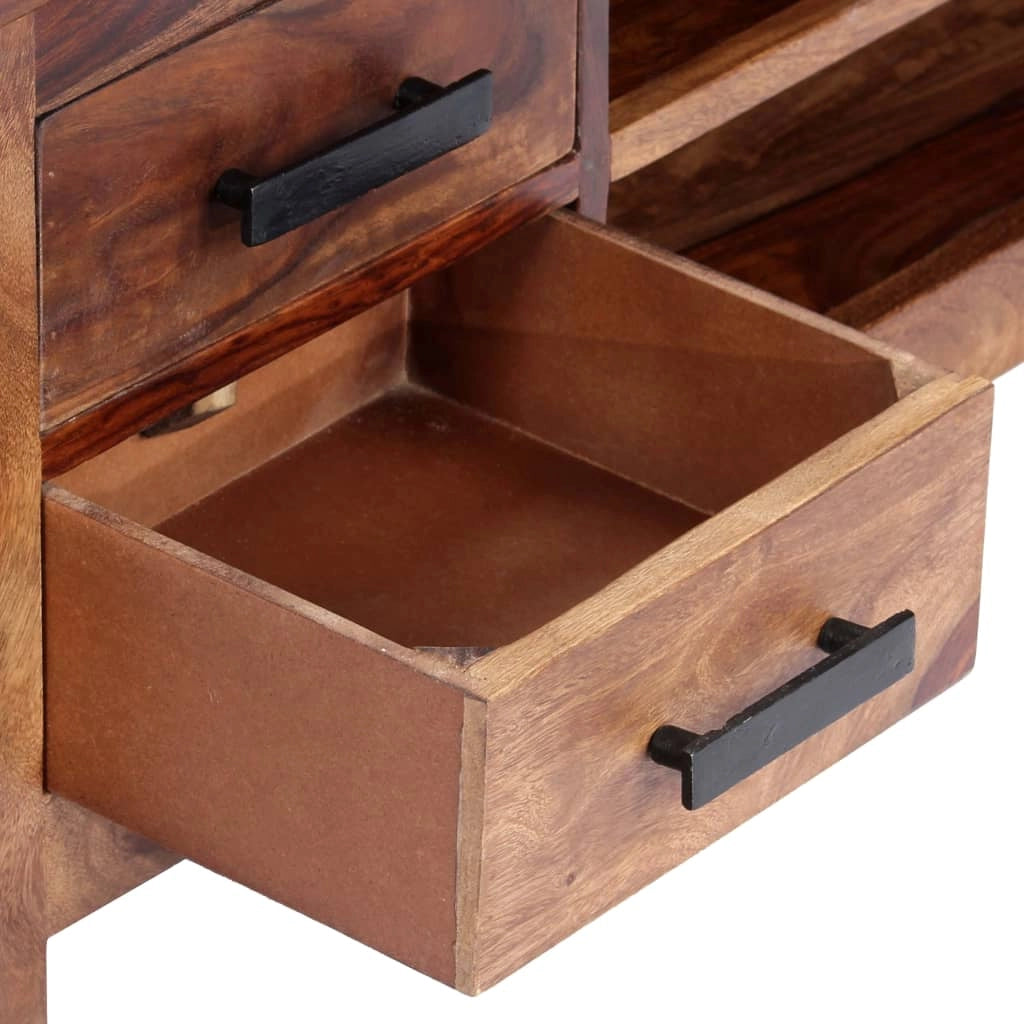 Pratico mobile porta TV/credenza di design 110 cm legno massello di sheesham 2502278