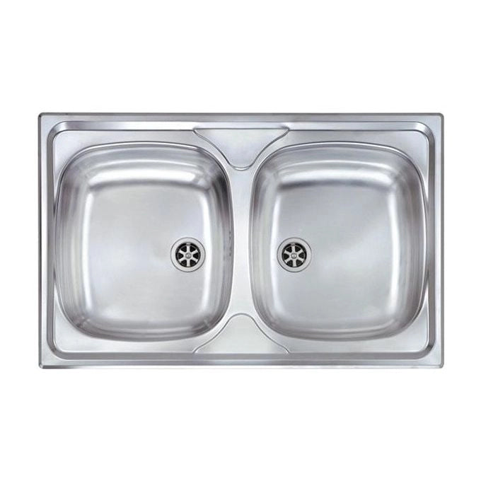 CM Mondial 79 x 50 2V Lavello ad incasso Rettangolare Acciaio inossidabile
