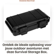 Scatola di stoccaggio per emergenza - Resistente agli urti - Protezione perfetta - Nero - Scatola di stoccaggio impermeabile - Ideale per uso all'aperto - 19L x 12W x 5,2H