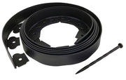 Bordo Flessibile per Aiuole 10m con Picchetti Nero