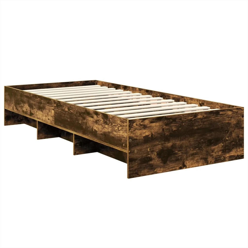 Struttura del letto Rovere fumé 90 x 200 cm Legno multistrato