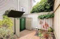 Porta Attrezzi da Giardino Store-It-Out Arc, 1200L, Effetto Legno, Beige, 145,5x82x125H cm