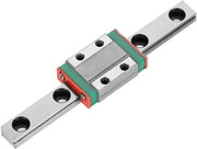 Binario Lineare 40mm - Binario Miniatto - Binario di Scorrimento - LML9B - Movimento Preciso - Acciaio Smerigliato - Disegno a 4 Punti di Contatto - Binario Guidato
