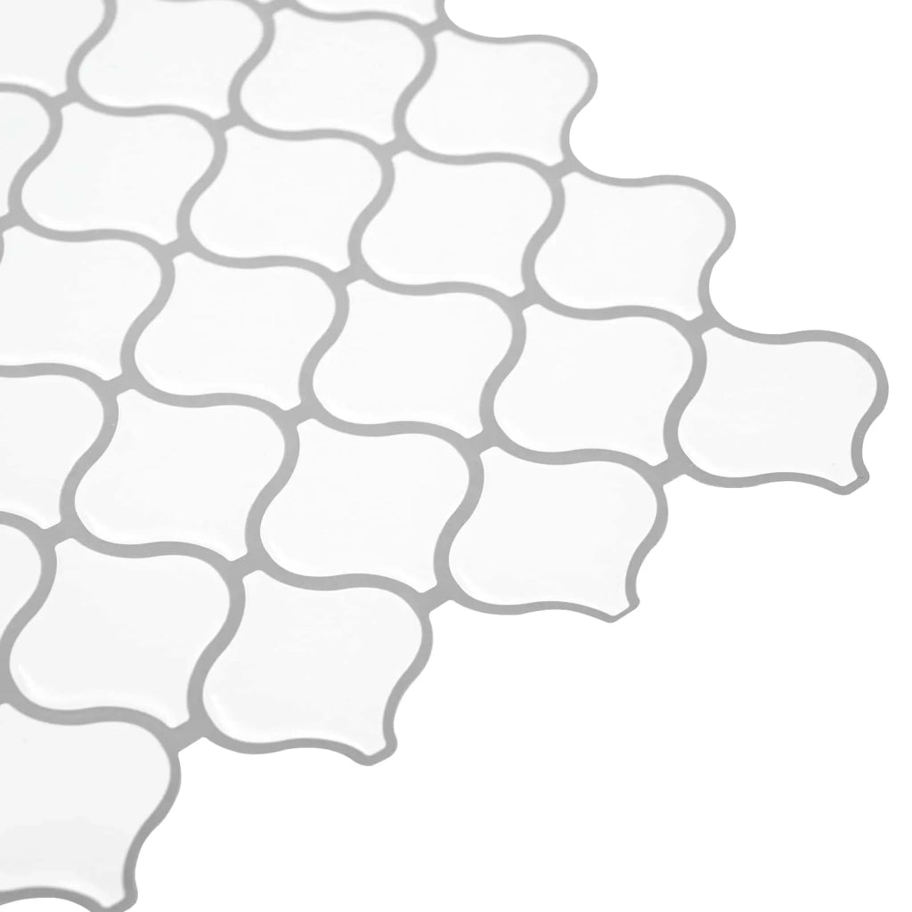 Piastrella Lanturn 20 pcs Bianco 27 x 27 cm Poliuretano e PET 42046235