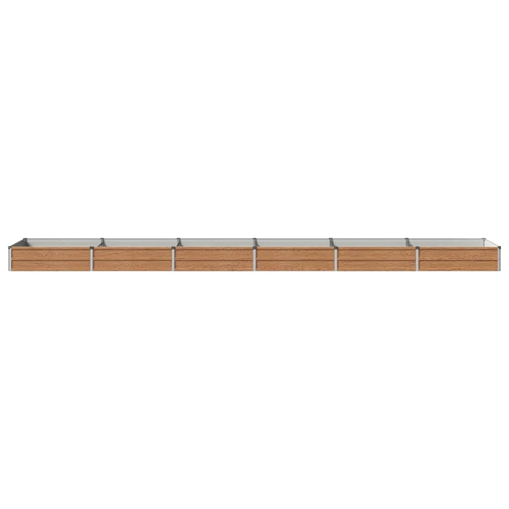 Letto rialzato da giardino Marrone legno 480 x 80 x 24 cm 8006515