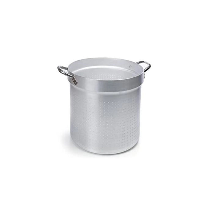 Ballarini 7061 Serie 7000 Colapasta Cilindrico in Alluminio Puro 99% con Maniglie in Acciaio Inox Diametro 32 cm Altezza 31 cm colore Argento