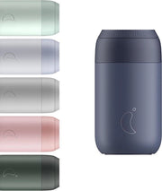 Tazza Isolata a Doppio Strato con Coperchio - Acciaio Inossidabile BPA-Free - Blu Balena 340ml