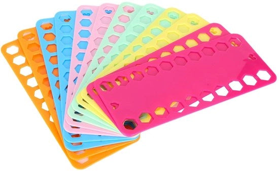 Organizzatore di tessuti da cucire 12 pezzi - Lavaggio in plastica - Accessorio per cucire - Gestione del filo - Finestra di identificazione - Facile da utilizzare