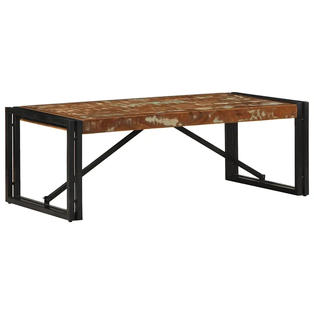 Tavolino Salotto Multicolore 100x50x35 cm Legno Recupero