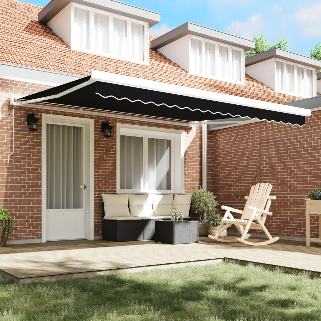 Tessuto di Sostituzione per Tenda 4x3 m Nero