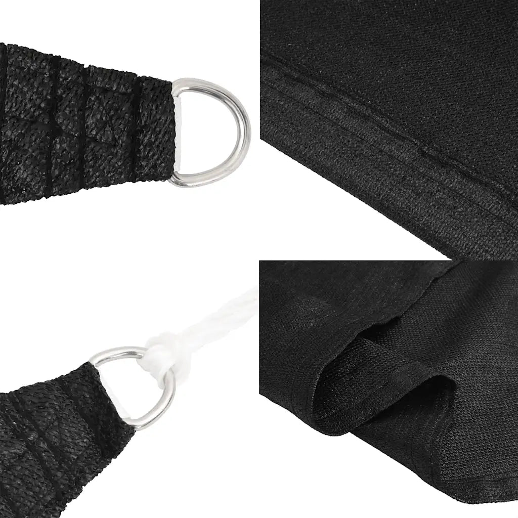 Vela Parasole | Telo Ombra | Vela da ombra 160 g/m2 Nera 2,5x2,5x3,5 m in HDPE