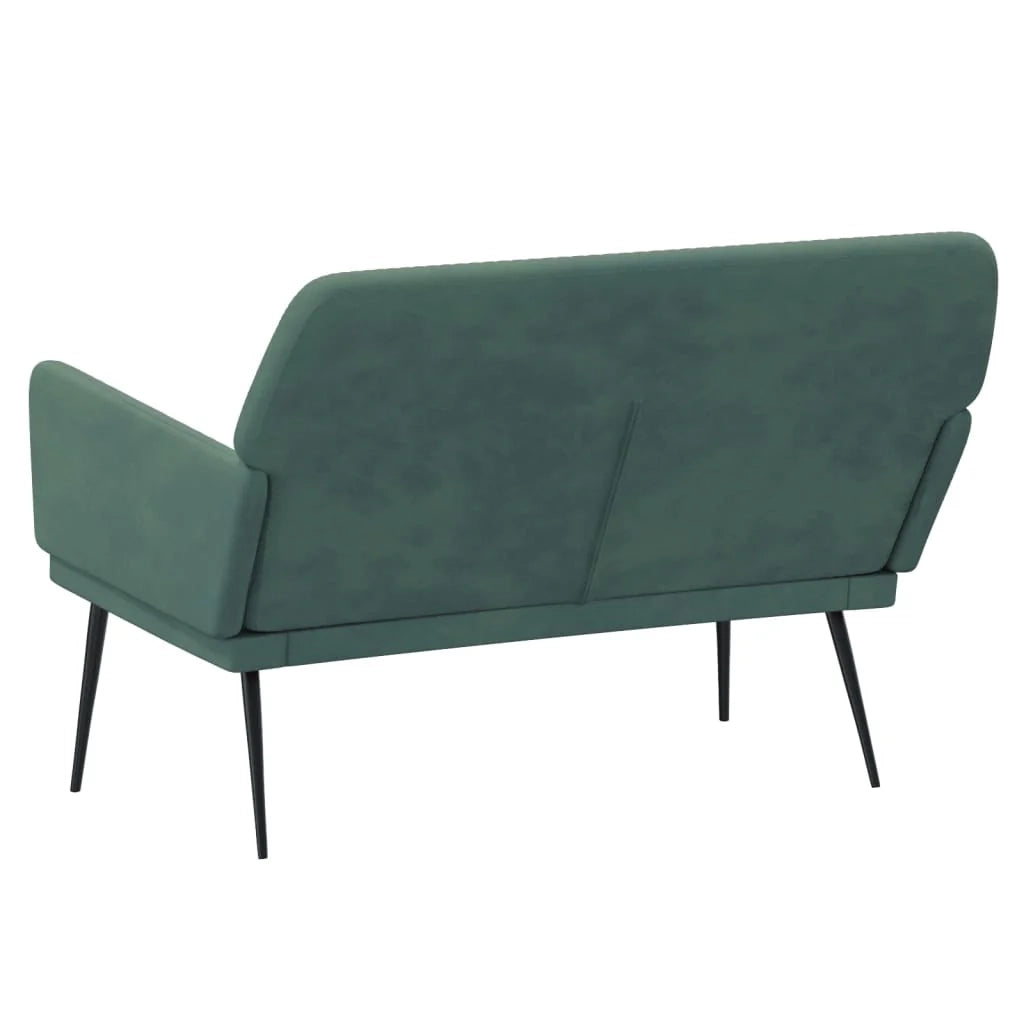 Panca 108 x 79 x 79 cm velluto verde scuro 02_0010568