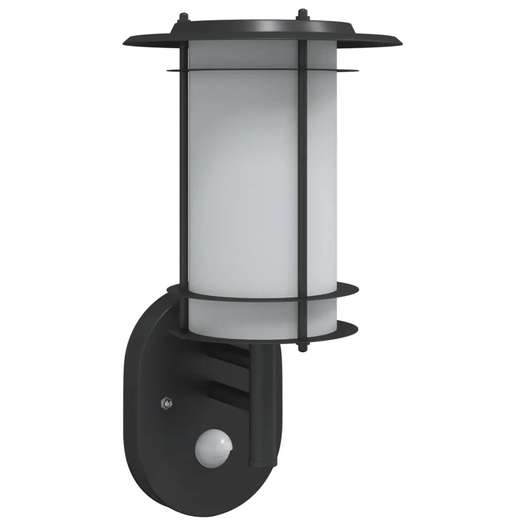 Applique da Esterno con Sensore Nera in Acciaio Inossidabile CFW9785311
