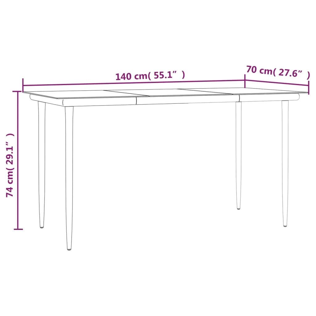 Set da pranzo da giardino nero e grigio da 5 pezzi con cuscini 02_0014859