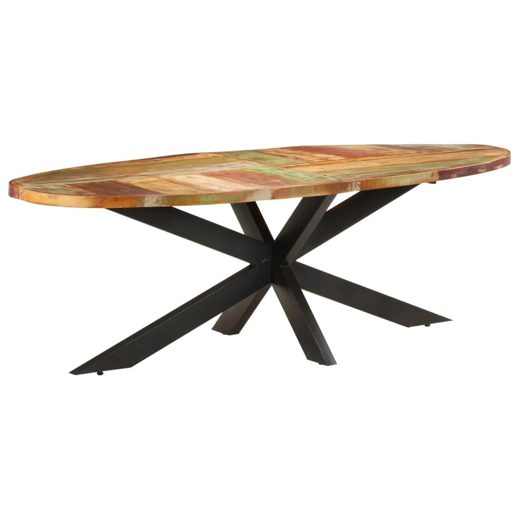Tavolo da Pranzo 240x100x75 cm in Legno Massello di Recupero cod mxl 62550