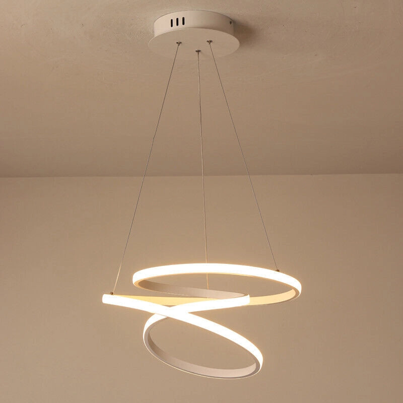 Lampadario Led a Sospensione illuminazione dal Design Moderno Regolabile 6440 Lm