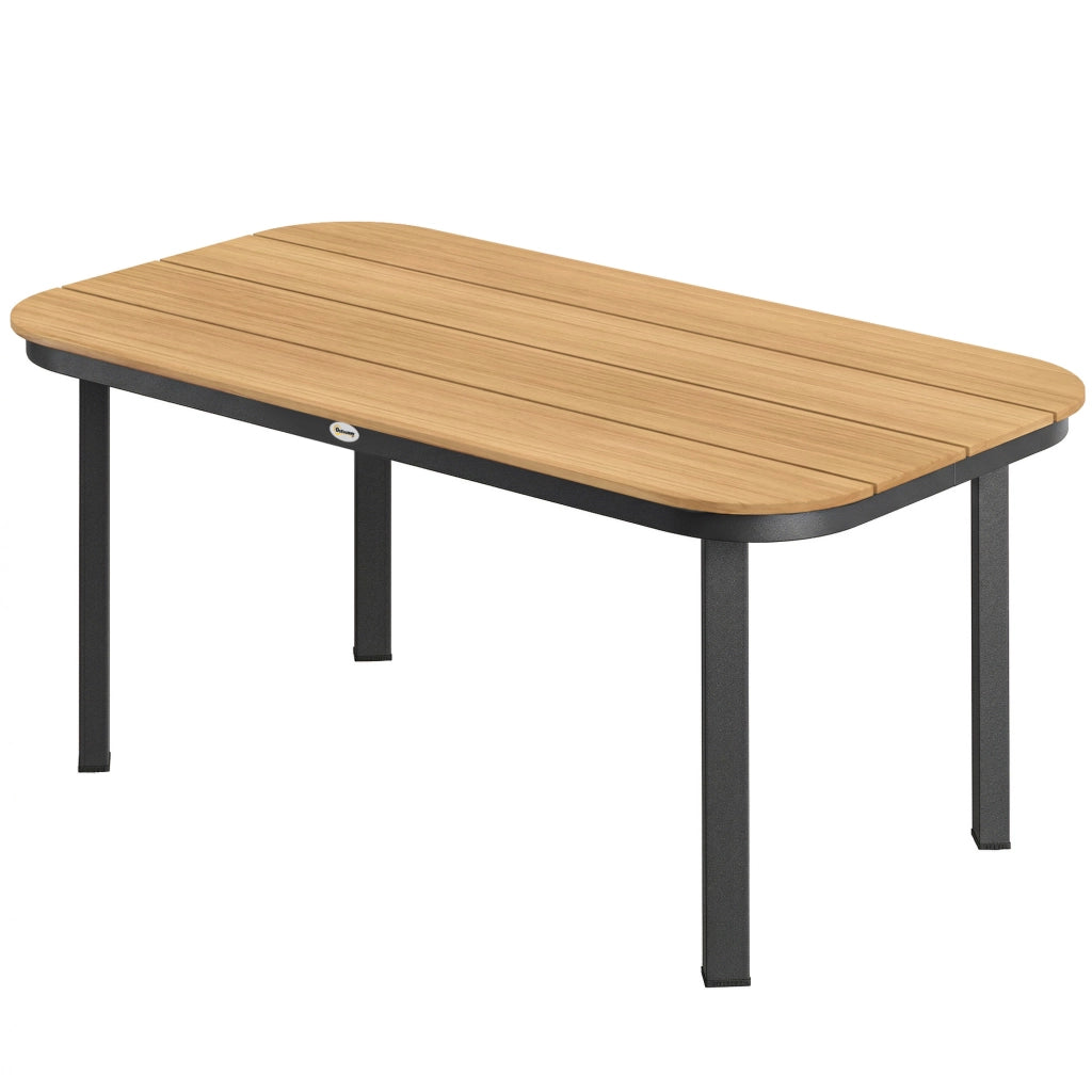 Tavolo da Giardino 6 Posti ¨C zephmum ¨C Naturale WPC 155x88x72