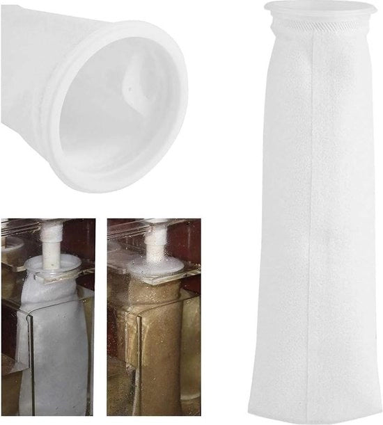 Filtro riciclabile da 105 cm - anello di 1575 inch di lunghezza - sacchi filtro con supporto - acquario.