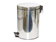 PATTUMIERA IN ACCIAIO INOX CON PEDALE- - lt.5 cm.20,5x27,8h. - 1 pezzi XTRA