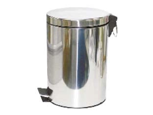 PATTUMIERA IN ACCIAIO INOX CON PEDALE- - lt.5 cm.20,5x27,8h. - 1 pezzi XTRA