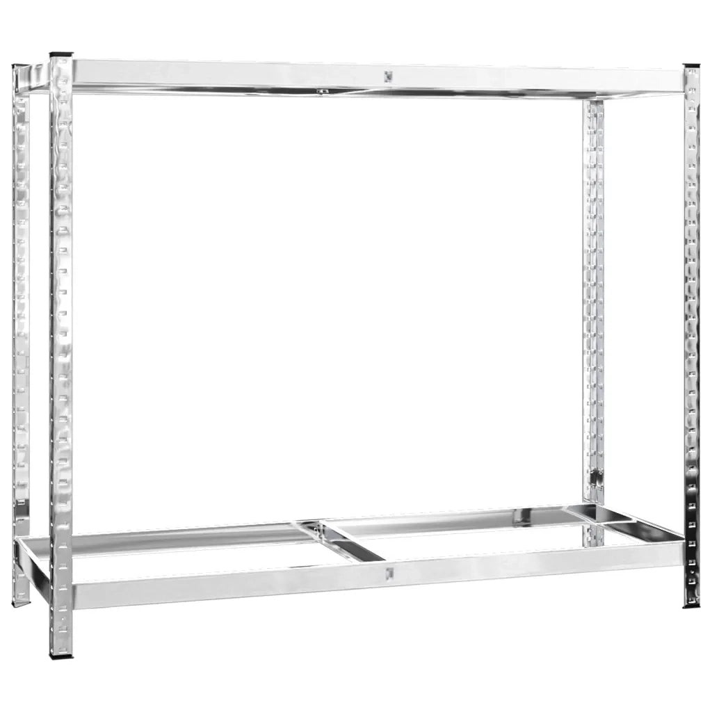 Portapneumatici a 2 Livelli Argento 110x40x110 cm in Acciaio cod mxl 52149