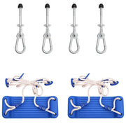 Seggiolini Altalena 2 pz con Pietre Arrampicata Blu Polietilenecod mxl 88681