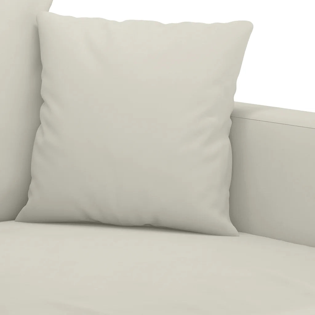 Divano a 2 Posti-Sofa 2 Posti crema 120 cm in Velluto 748849