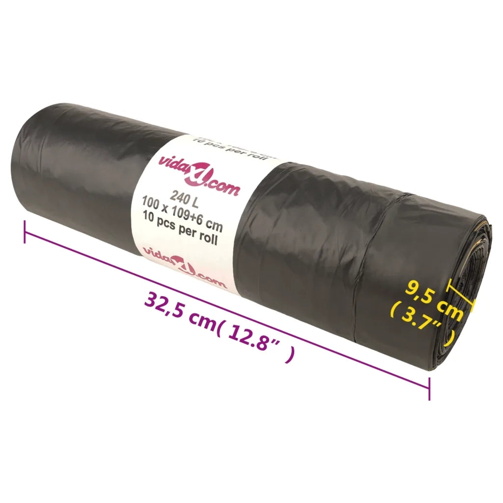 Sacchetti per Cestini con Coulisse 150 pz Neri 240 L CFW9042417