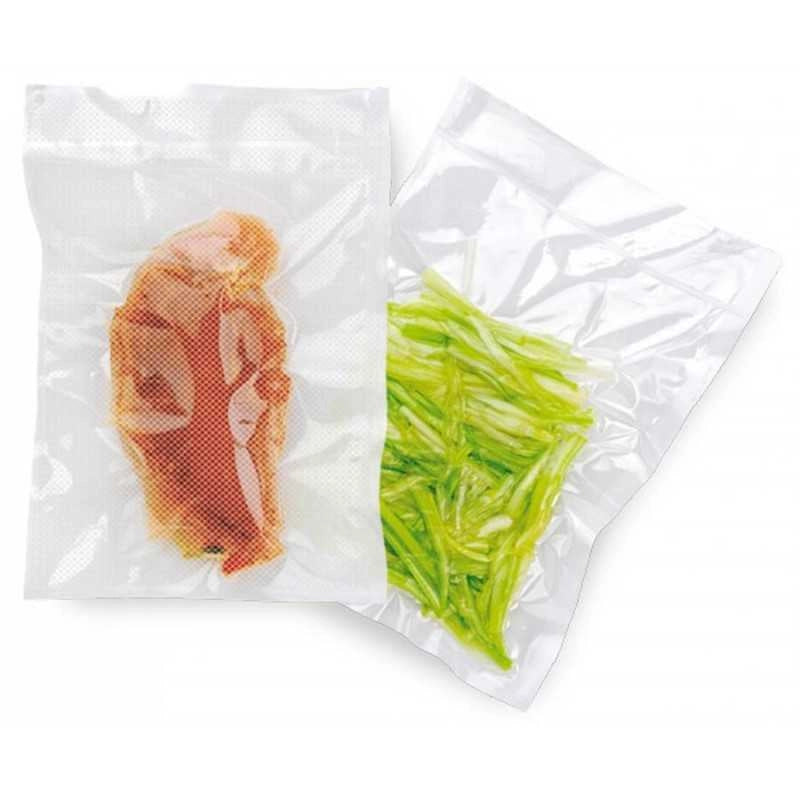 conf da 100 pz. BUSTA alimenti SOTTOVUOTO GOFFRATA 20X30 CM - UNIVERSALE