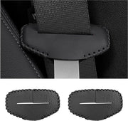 Gancio per cinturone a doppio aggancio, cinturone in pelle resistente ai graffi, astuccio con clip per il silenziatore, protezione per il gancio del cinturone, accessori interno universali per la maggior parte dei veicoli (nero)