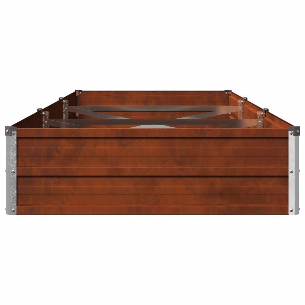 Letto rialzato da giardino Ruggine 240 x 80 x 24 cm cartone 8006490