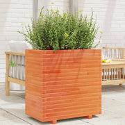 Fioriera Giardino-Vaso da Esterno-Contenitore per Piante Marrone Cera 70x40x72 cm Legno Massello Pino