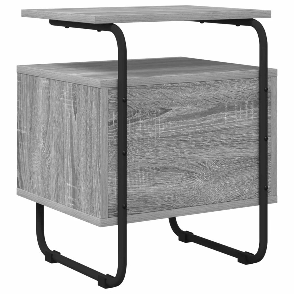 Armadio da Notte 2 pz Sonoma grigio Legno ingegnerizzato 8007642