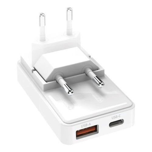 Caricabatterie sbs tetrganusbtcfold65w flexi wall charger 65w white
