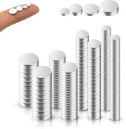 200 pezzi di magneti rotondi piccoli, 4 diverse misure magneti forti, magneti neodymium extra forti, magneti forti piccoli, magneti di 3/4/5/6 mm per frigorifero per cartellone, bacheca, lavagna bianca, ufficio